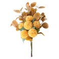 thumbnail image 1 of Ramo de flores artificiales para decoración de novia, ramos de referencia para fiesta Amarillo, 1 of 7