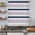 thumbnail image 5 of Pink Grey Striped Sheer Curtains 108 Inches Extra Long, Farmhouse Stripes Modern Abstract Art Light Filering Curtains, Privacy Drapes Simi Floor to Veiling Curtain for Living Room Window Treatment, 5 of 9