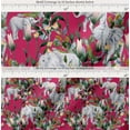 thumbnail image 2 of Soimoi Cotton Voile Fabric Leaves,Floral & Elephant Animal Decor Fabric Printed Yard 42 Inch Wide, 2 of 7