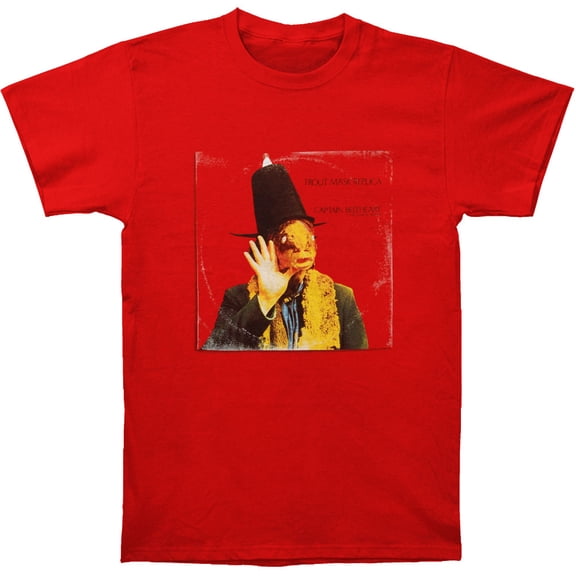 Captain Beefheart Men's Capt. Beefheart Trout Mask Replica T-shirt Large Red