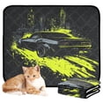 thumbnail image 2 of RMDQTR 2Pack Set of Medium and Large Pet Potty Pads Reusable Ultra-Absorbent Pet Training Pads Leak-Proof Pet Pads Black Car, 2 of 7