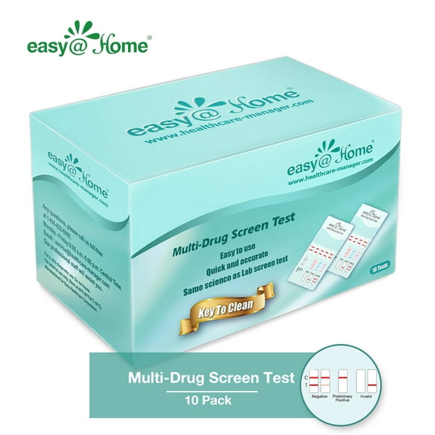 diepgaand timer Catastrofaal Easy@Home 5 Panel Instant Urine Drug Test-#EDOAP-754 - 10 Pack - Walmart.com