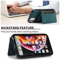 thumbnail image 3 of Dteck Case for Apple iPhone 11 6.1-inch,Shockproof Rubber Case Card Holder Wallet Hybrid Leather Kickstand Protector Cover for iPhone 11,Blue, 3 of 6