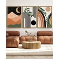thumbnail image 5 of SHENIFY Large 24x36in3pcs Natural Framed Boho Wall Art Abstract Decor Bohemian Prints Ready To Hang for Hallway Living Room, 5 of 5
