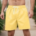 thumbnail image 2 of KPOPLK Mens Swim Trunks Quick Dry Board Shorts Breathable Hawaii Beach Shorts Swimwear Bathing Suits with Pockets(Yellow,S), 2 of 5