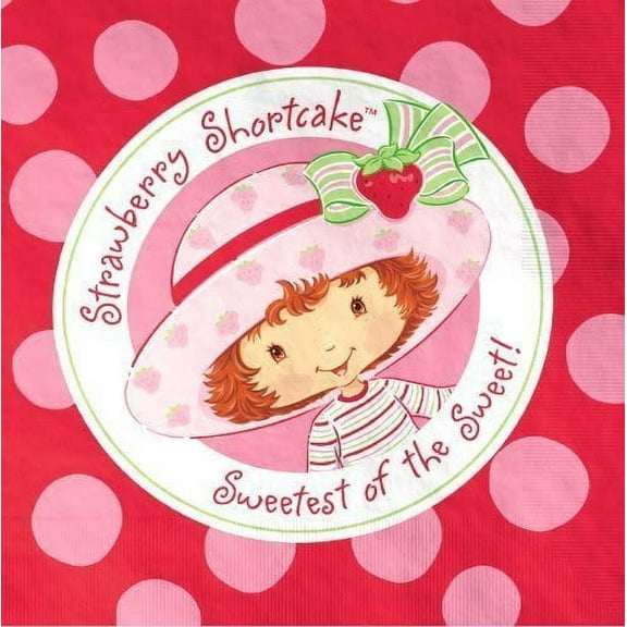 strawberry shortcake lunch napkins (16ct)