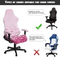 thumbnail image 6 of Xixirimido Gaming Chair Covers with Armrest Covers 4Pcs Stretch Game Computer Office Chair Slipcovers Rotating Armchair Protective Cover, Heart Shapes Pink, 6 of 8