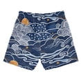 thumbnail image 7 of FORMRS Boys Swim Trunks Quick Dry Mesh Lining Beach Boardshorts, Sizes XS-XL, Blue Night Sky, 7 of 7