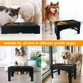 thumbnail image 6 of Howarmer Elevated Dog Bowls 4 Adjustable Heights, Foldable Raised Dog Bowl Stand with Slow Feeder Bowl, Food & Water Bowls for Small Medium Large Dogs and Cats,Black, 6 of 8
