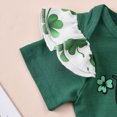 thumbnail image 5 of Fesfesfes Newborn Infant Baby Girl Dress St Patrick's Day Clovers Print Patchwork Princess Dress Spring Saving Clearance, 5 of 9