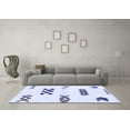 thumbnail image 3 of Ahgly Company Indoor Rectangle Solid Blue Modern Area Rugs, 2' x 3', 3 of 4