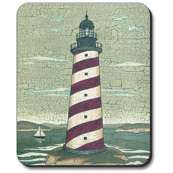 Art Plates Mouse Pad - Cape Lighthouse