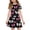 #A36-Hot Pink, variant on XADYUY Cute Sundresses Dresses for Girls 10-12 Casual A-Line Short Sleeve Girls Tshirt Dresses Bownot Graphic Sundresses Crew Neck Swing Dresses with Pockets,7-8Years,Black