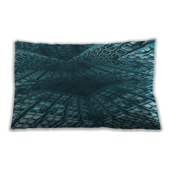 Ahgly Company Outdoor Rectangular Contemporary Lumbar Throw Pillow, 13 inch by 19 inch