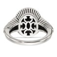 thumbnail image 6 of Shey Couture Sterling Silver with 14K Accent Antiqued Checkerboard-cut Black Onyx Ring, 6 of 7
