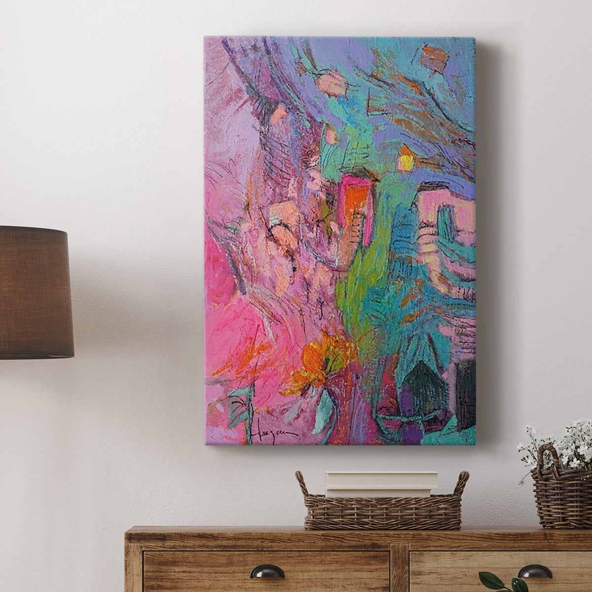 My Pink House Premium Gallery Wrapped Canvas - Ready to Hang