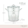 thumbnail image 4 of Twine Insulated Ice Bucket with Lid and Ice Scooper, Outdoor Party Gifts, 4 of 7
