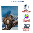 thumbnail image 5 of America Forever Squirrel Garden Flag Double Sided Vertical Decorative 12.5 x 18 inches for Outdoor, Yard, Porch Snowfall Happy Holiday Let it Snow Welcome Winter Mountain Garden Flag, 5 of 5