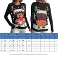 thumbnail image 2 of Suéteres De Punto Suéter negro con estampado de ciervos Traje de vacaciones de estilo festivo informal para mujer Ygjytge Negro T M para Mujer, 2 of 6