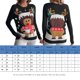 thumbnail image 2 of Suéteres De Punto Suéter negro con estampado de ciervos Traje de vacaciones de estilo festivo informal para mujer Kuymtek Negro T M para Mujer, 2 of 7