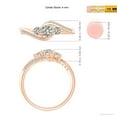 thumbnail image 5 of Angara Natural Diamond Three Stone Engagement Ring in 14K Rose Gold for Women - April Birthstone Jewelry | Round Diamond Ring (Ring Size - 7.5), 5 of 9