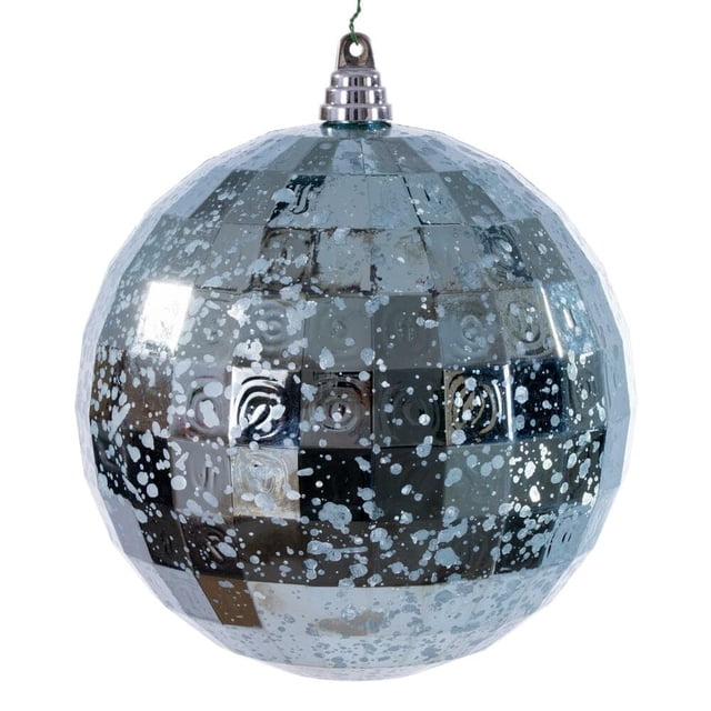 Adorno Navideño Vickerman 8" Espejo Mercurio Azul Bebé
