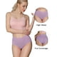 INNERSY Sous-Vêtements pour Femmes Slip de Coton Taille Haute Sous-Vêtements Post-Partum 5-Pack (L, Été Lumineux) – image 3 sur 6