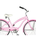 thumbnail image 5 of WonderWheels Beach Cruiser Shimano Tx-35 7 Speed Bicycle, Bike, V-Brake Stainless Steel Spokes One Piece Crank Alloy Purple Rims 36 H With Fender - Pink, 5 of 7