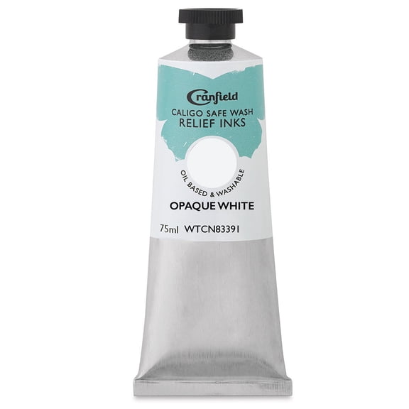 Cranfield Caligo Safe Wash Relief Ink - Opaque White, 75 ml