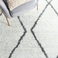 thumbnail image 6 of SAFAVIEH August Delroy Diamond Shag Area Rug, Ivory/Grey, 5'5" x 7'7", 6 of 8
