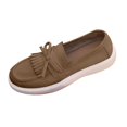 thumbnail image 1 of Mujeres Zapatos de Caminar de Moda Tassel Mochilas 4cm Tacón Ligero Suela Zapatos Casuales de las Mujeres para Primavera Verano Colores Versátiles, 1 of 9