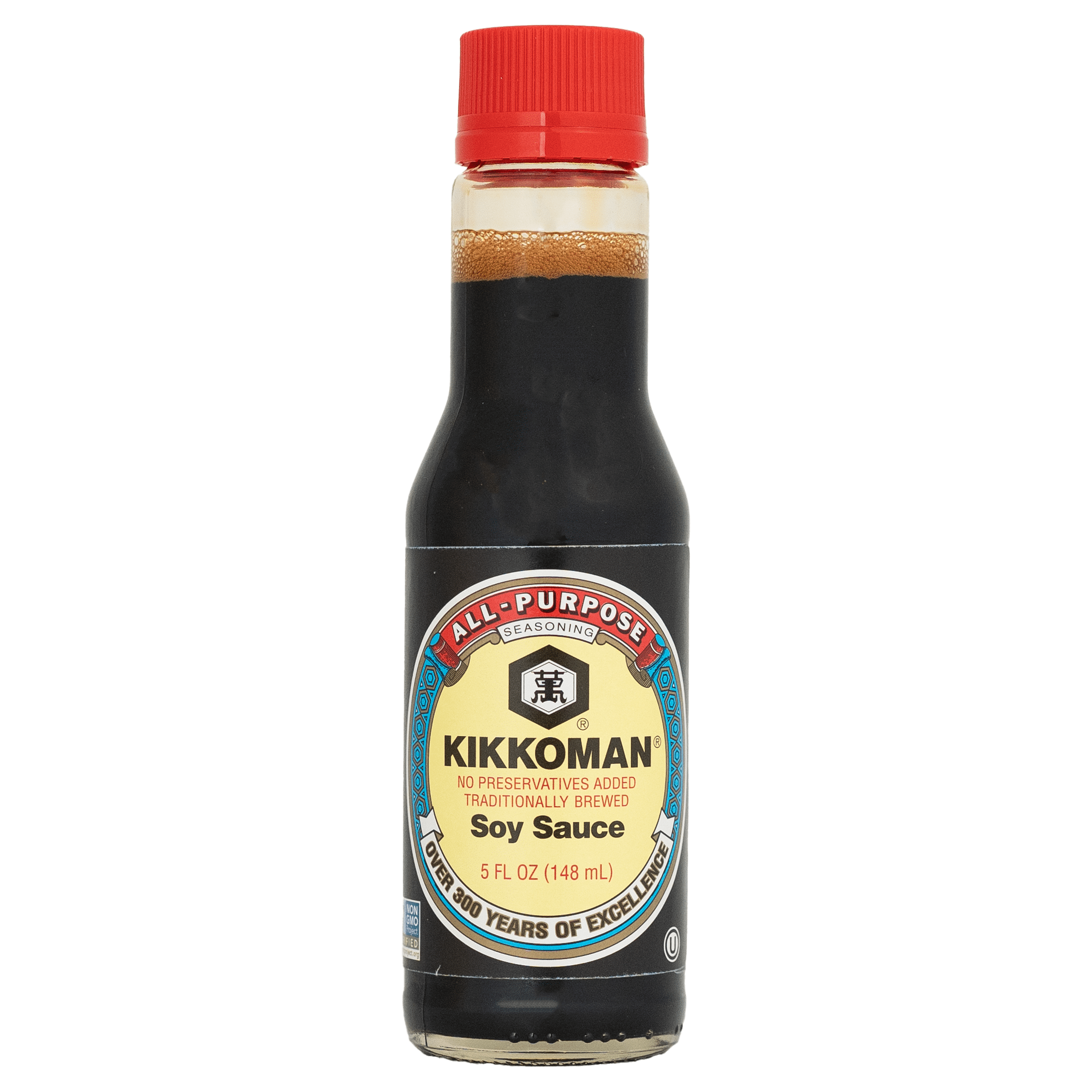 (2 pack) Kikkoman Soy Sauce, 5fl oz, Shelf Stable, Glass Bottle