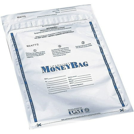 UPC: 0089243580012 | PM Company Securit Tamper-Evident Deposit Bags  9 x 12  Plastic  White  100 per Pack