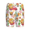 thumbnail image 7 of Daiia Fall harvest truck pumpkin Mens Woven Stretch Pajama Short,Short Pajama Pants-XX-Large, 7 of 7