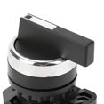 thumbnail image 3 of TOPINCN Rotary Switch, 3 Position Rotary Switch,22mm 3 Position Auto Reset Selector Momentary Rotary Switch Long Handle LA38-20BX33, 3 of 7