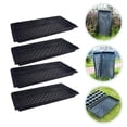thumbnail image 3 of 4Pcs Thickened Flowerpot Bases Flower Pot Storage Tray Rectangular Trays (Black), 3 of 6