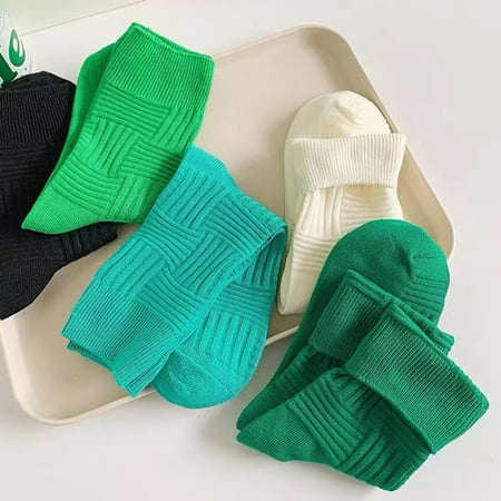 

Zruodwans 3 Pairs Running Socks Womens and Men - Cycling Socks for Men an Women - Athletic Socks Women and Men - Sport Bicycle Socks - Mid-Tube Ribbed Cuffs Elastic Sports Socks