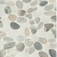 thumbnail image 2 of MSI Puebla Greige Pebble 11.42 in. x 11.42 in. x 10mm Polished Marble Mesh-Mounted Mosaic Tile (9.1 sq. ft./case), 2 of 6