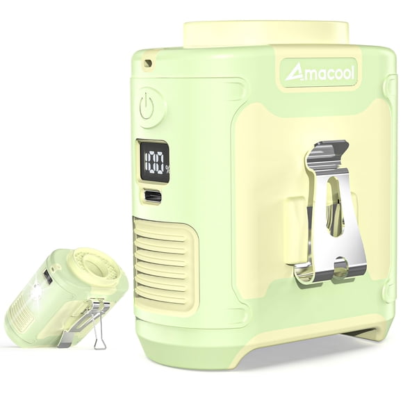 Ventilador portátil AMACOOL con clip de cintura de 10000 mAh, 40 h, 16000 rpm