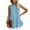 Sky Blue, variant on Tank Tops for Women Dressy Fold Solid Color Pullover Casual Fashion Summer Sleeveless Blouse Tops