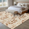 thumbnail image 4 of 5'x8' Area Rugs, Brown Fall Leaves Indoor Outdoor Area Rug for Living Room Bedroom, Vintage Farmhouse Leaf Plants Washable Bathroom Rugs Kitchen Floor Carpet Mats Home Decor Aesthetic, 4 of 8
