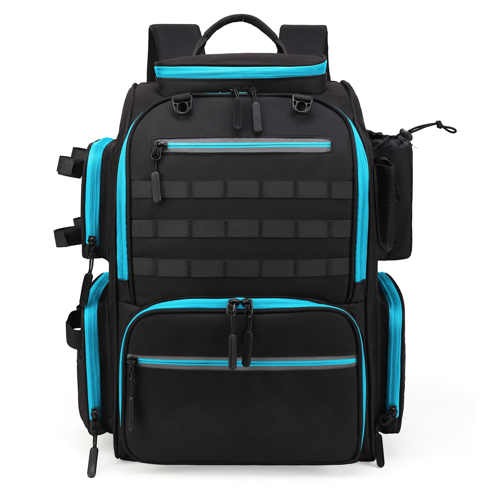 Bag Lixada Fishing Backpack Waterproof Fishing Tackle Storage Bag With 4 Trays And Rain Cover