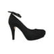 thumbnail image 2 of ZAPATILLAS TACONES VESTIR LEON NEGRO MUJER DAMA GAMUZA 9552 LEON 9552, 2 of 3