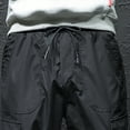 thumbnail image 5 of Leesechin Cargo Pants for Men Summer Khakis Casual Short Jogger Sport Jogger Jogging Long Sports Pants Black 2XL, 5 of 9
