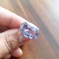 thumbnail image 3 of Alexandrite Ring Oval Cut Alexandrite Engagement Ring Three Stone Design June Birthstone Ring Color Change Stone Promise Ring Anniversary Ring, 3 of 3