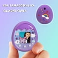 thumbnail image 3 of Bolsa de almacenamiento portátil de dibujos animados + funda de silicona para Tamagotchi Pix (púrpura), 3 of 9
