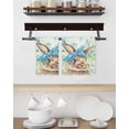 thumbnail image 3 of Easter Bunny Kitchen Dish Towels for Drying Dishes Set of 2, Spring Green Leaves Scarf Rabbit Botanical Waffle Weave Microfiber Hand Tea Bathroom Towels Quick Dry & Absorbent Towel 15.7x23.6, 3 of 7