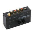 thumbnail image 2 of Preamplificador de fono para tocadiscos Preamplificador de fonógrafo DC 12V 1/4 "TRS Entrada RCA compacta, salida RCA Amplificador de tocadiscos para CUTICAT Preamplificador de fono, 2 of 8