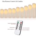 thumbnail image 3 of Antizer Flameless Candles Set of 9 Ivory Dripless Real Wax Pillars Include Realistic Dancing LED Flames and 10-Key Remote Control with 24-Hour T, 3 of 7