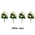 thumbnail image 3 of 4PCSArtificial Flowers Artificial Pansy Bushes Faux Plastic Flower Fake Plants Indoor Outdoor Home Garden Decoration, 3 of 5